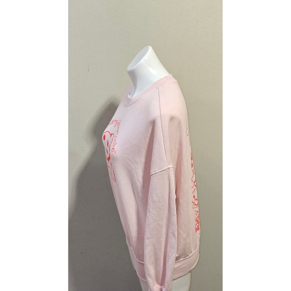 Strawberry Shortcake Graphic Sweatshirt XS Pink Retro Cartoon Characters - Picture 2 of 7